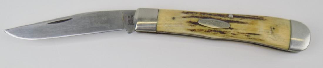 CASE XX FOLDING POCKET KNIFE,: CLIP BLADE, NATIONAL KNIFE COLLECTORS 1979, 4" CLOSED, 7-1/2" OPEN