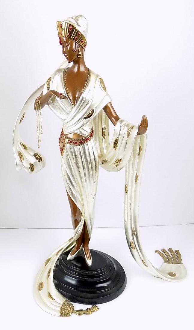 "ROMAIN DE' TIRTOFF" LIMITED EDITION BRONZE: A LIMITED EDITION NUMBER 116/500 "ROMAIN DE' TIRTOFF" ERTE BRONZE OF SCHEHERAZADE. DONE BY SEVEN ARTS LTD IN LONDON. COPYRIGHT 1990. MEASURES 19.5"H X 13.5"W.