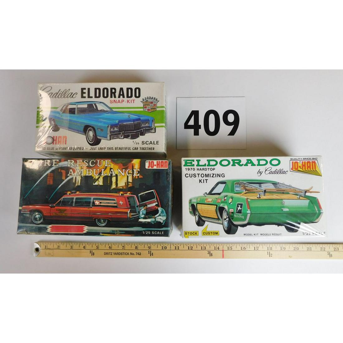 1967 キャデラックエルドラド カスタマイズキット JO-HAN 年代物 絶版 Yahoo!オークション -「jo-han 1／25」(プラモデル) の落札相場