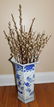 BLUE AND WHITE DECORATED VASE