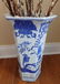 BLUE AND WHITE DECORATED VASE - 2