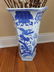 BLUE AND WHITE DECORATED VASE - 3