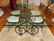 GLASS TOP DINING TABLE SET