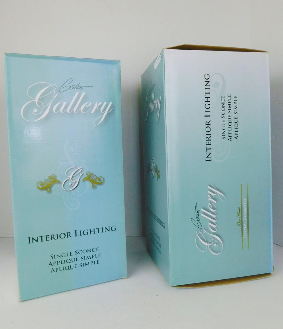 GALLERY INTERIOR LIGHTING PHILADELPHIA SCONCES: A LOT OF TWO GALLERY INTERIOR LIGHTING PHILADELPHIA SCONCES WITH BOXES.