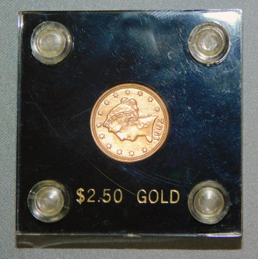 1902 2.5 DOLLAR LIBERTY GOLD COIN: 1902 2.5 DOLLAR LIBERTY GOLD COIN