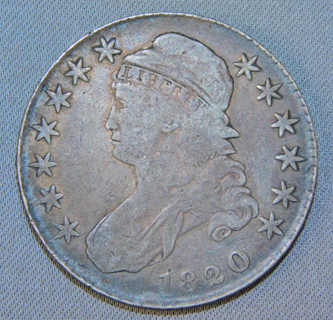 1820 50CENT CAPPED BUST: 1820 50CENT CAPPED BUST