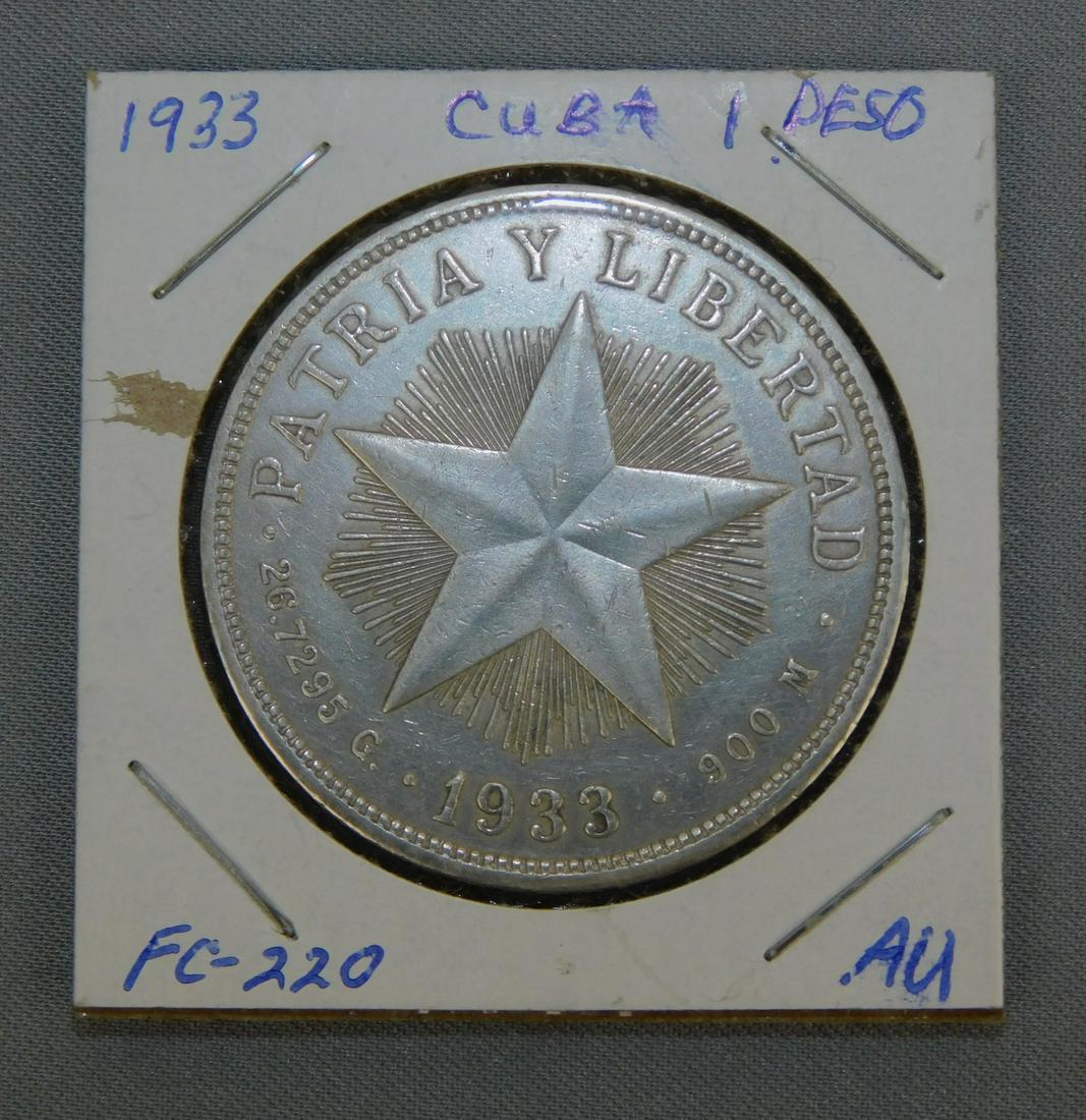 1933 UN PESO: 1933 UN PESO, CUBA
