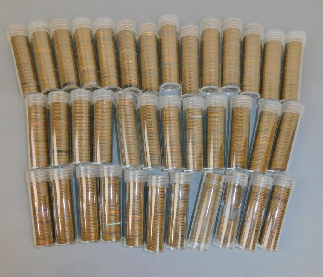 WHEAT PENNIES: WHEAT PENNIES,37 INCOMPLETE ROLLS