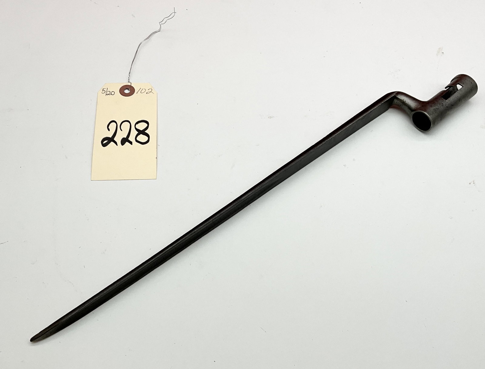 TRAPDOOR BAYONET.: TRAPDOOR BAYONET. MEASURES 19"L