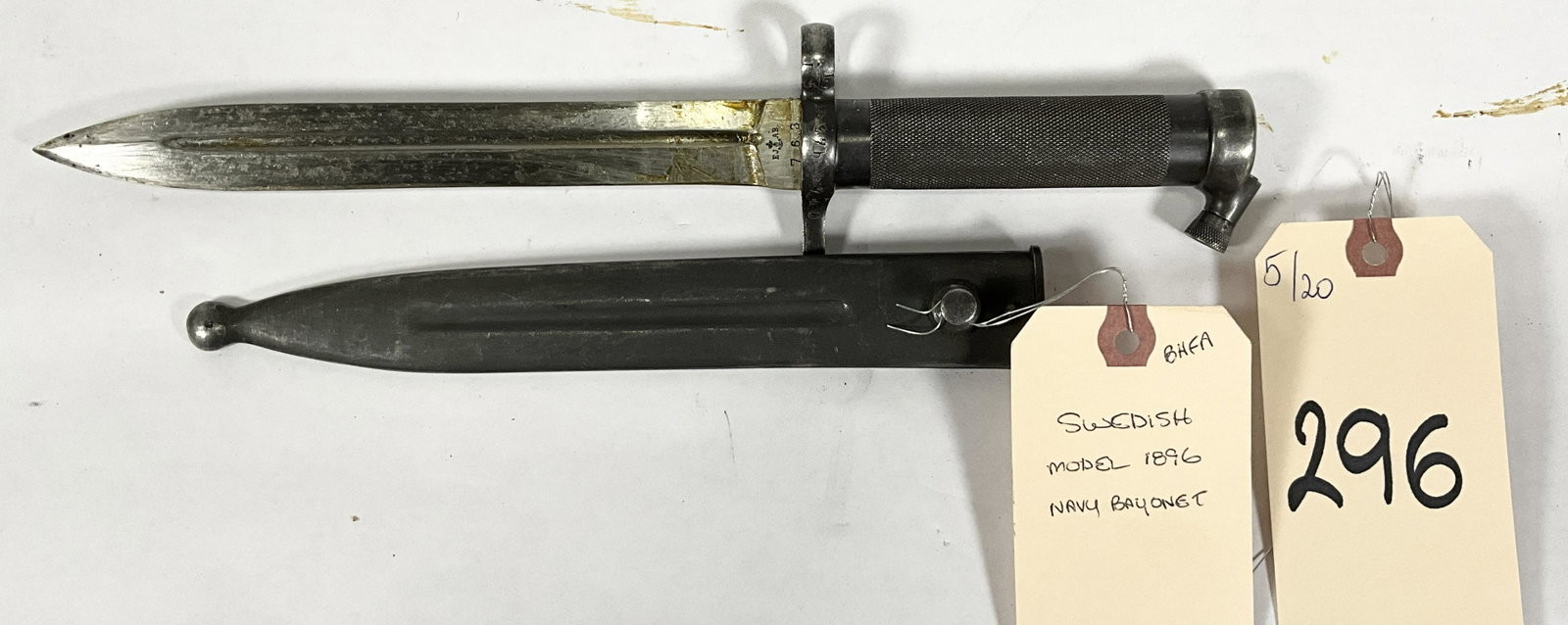 SWEDISH MODEL 1896 NAVY BAYONET.: SWEDISH MODEL 1896 NAVY BAYONET.