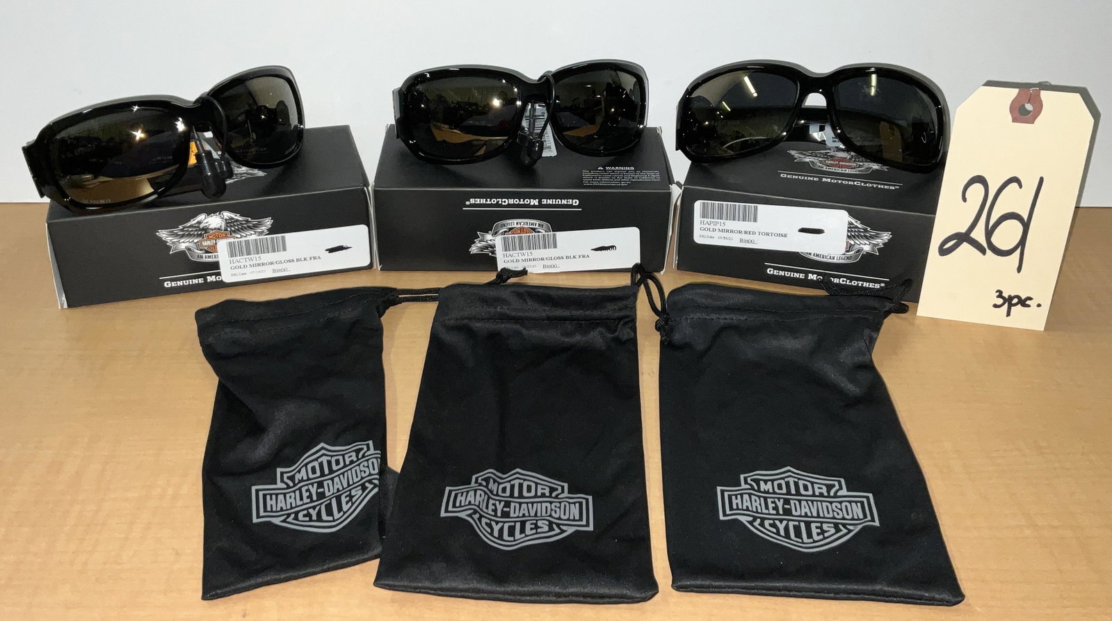 3 PC HD ASPHALT SERIES PROTECTIVE EYEWEAR BY WILEY X.: 3 PC HD ASPHALT PROTECTIVE EYEWEAR BY WILEY X. INCLUDES TWO GOLD MIRROR/GLOSS BLACK FRAME, AND ONE GOLD MIRROR RED TURTOISE FRAME. Condition All property is sold in "as is" condition and all sales are
