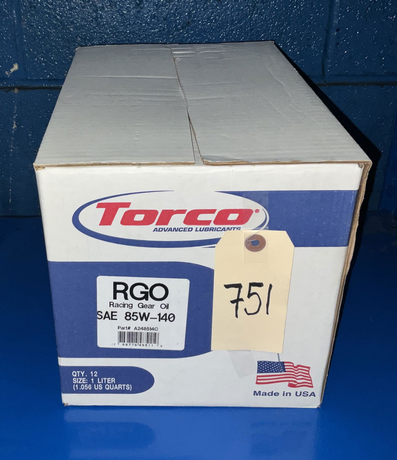 FULL CASE TORCO SAE 85W-140 RACING GEAR OIL. (1 of 1)