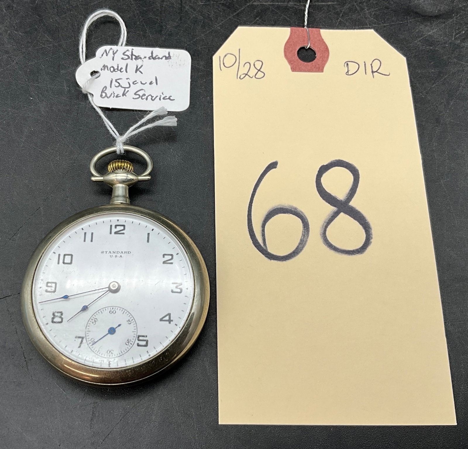 WORKING N.Y STANDARD MODEL K POCKET WATCH (1 of 4)