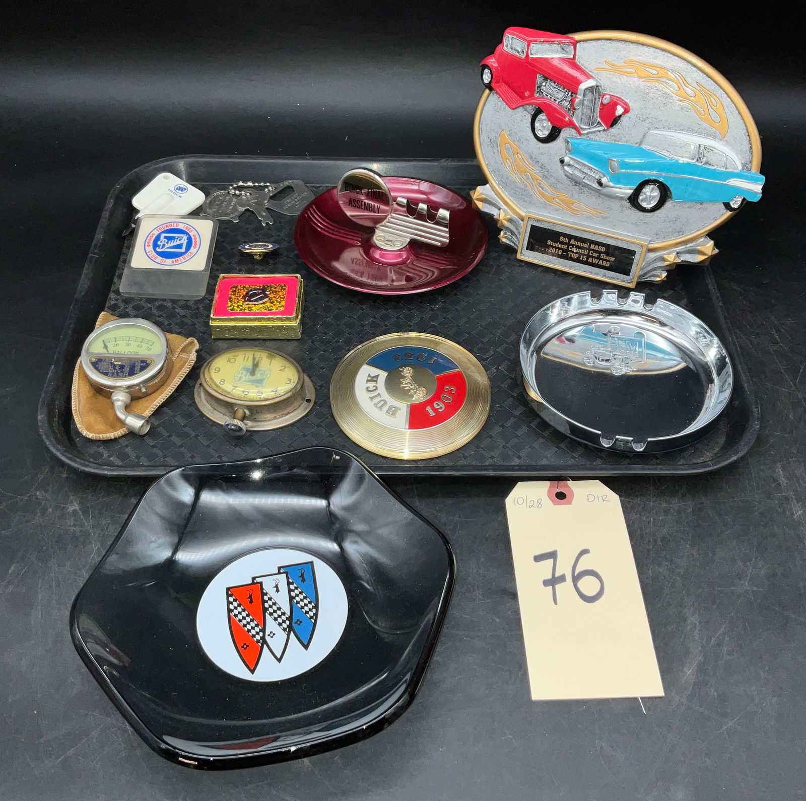 BUICK ASHTRAYS , GAUGE, CAR SHOW AWARD, WATCH AND MORE (1 of 4)