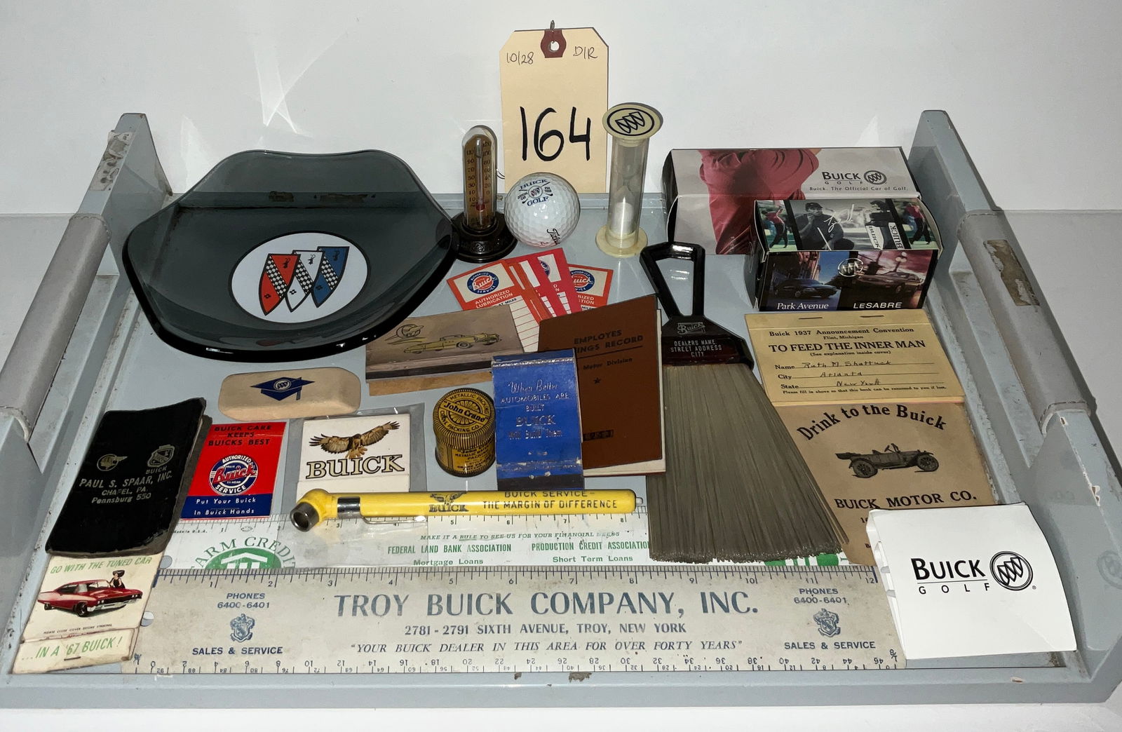 ADVERTISING AND MEMORABILIA TRAY LOT (1 of 3)