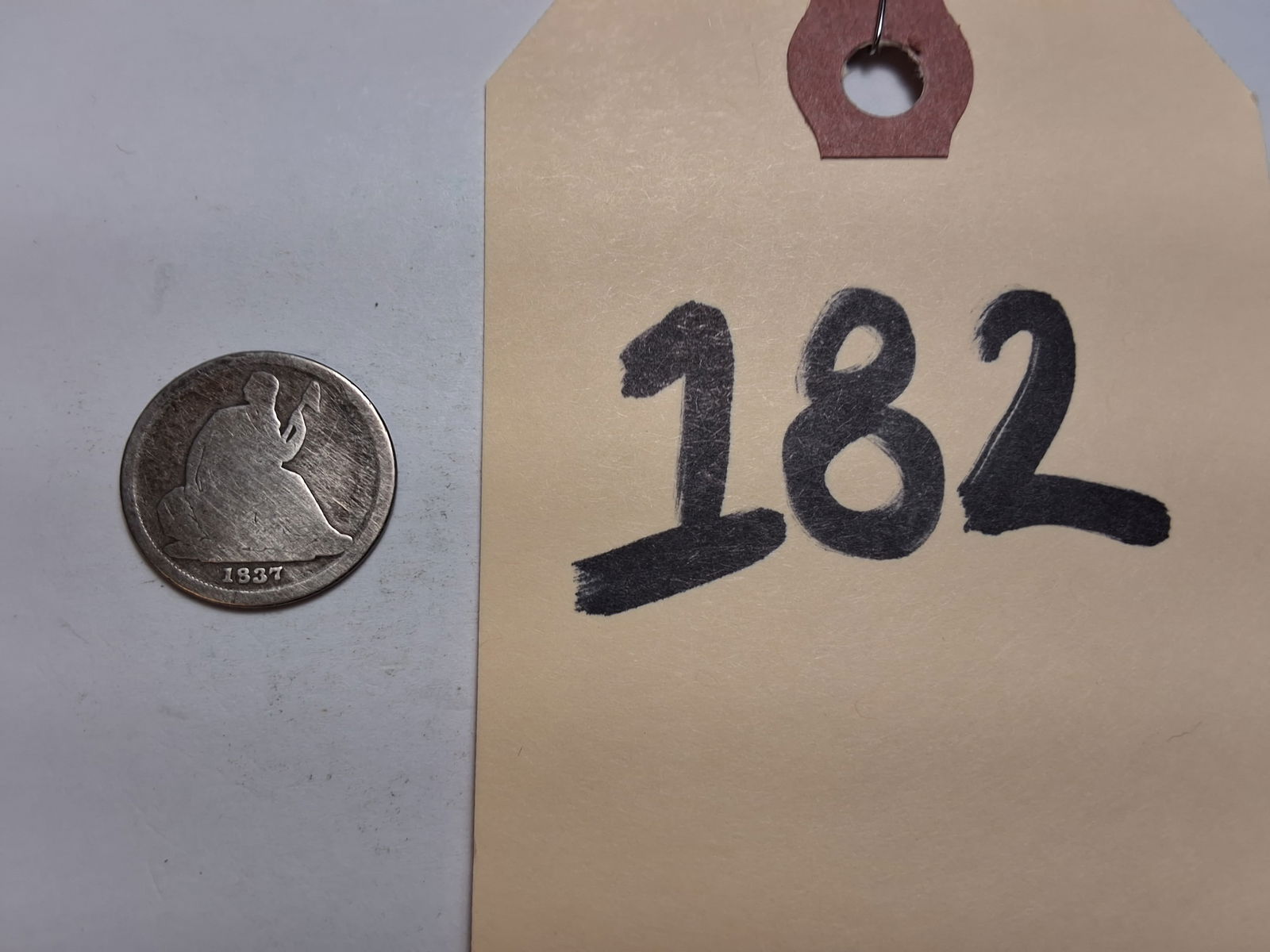 1837 Seated Dime 10C - No Stars (1 of 3)