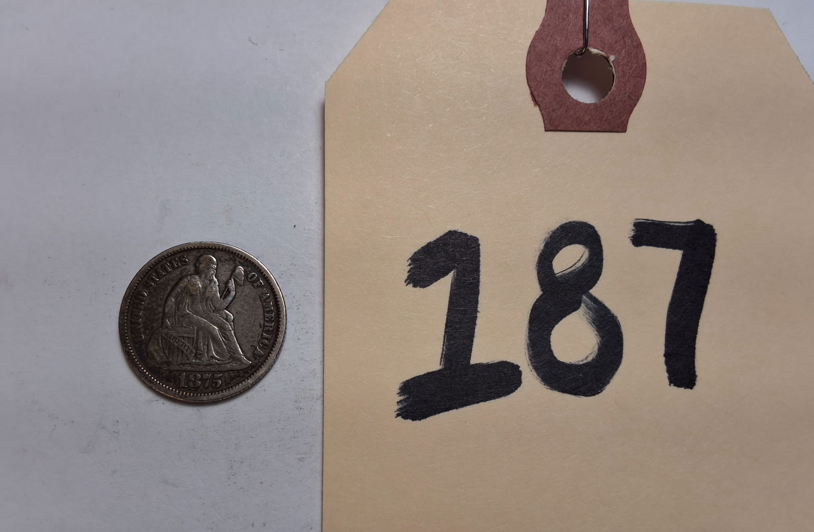1875 Seated Dime 10C (1 of 3)
