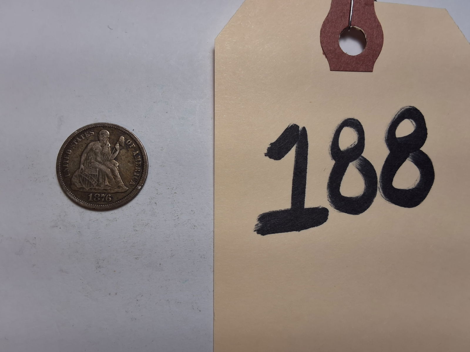 1876 Seated Dime 10C (1 of 3)