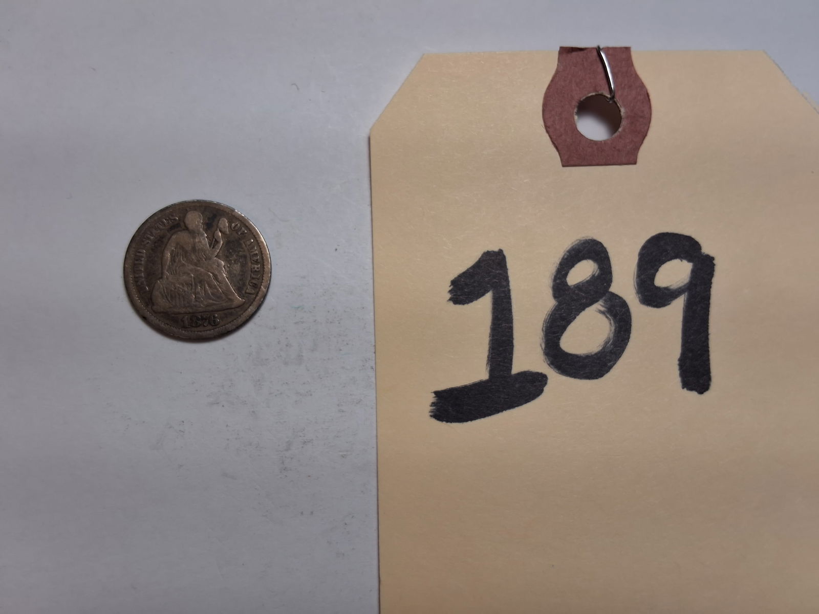 1876 Seated Dime 10C (1 of 3)