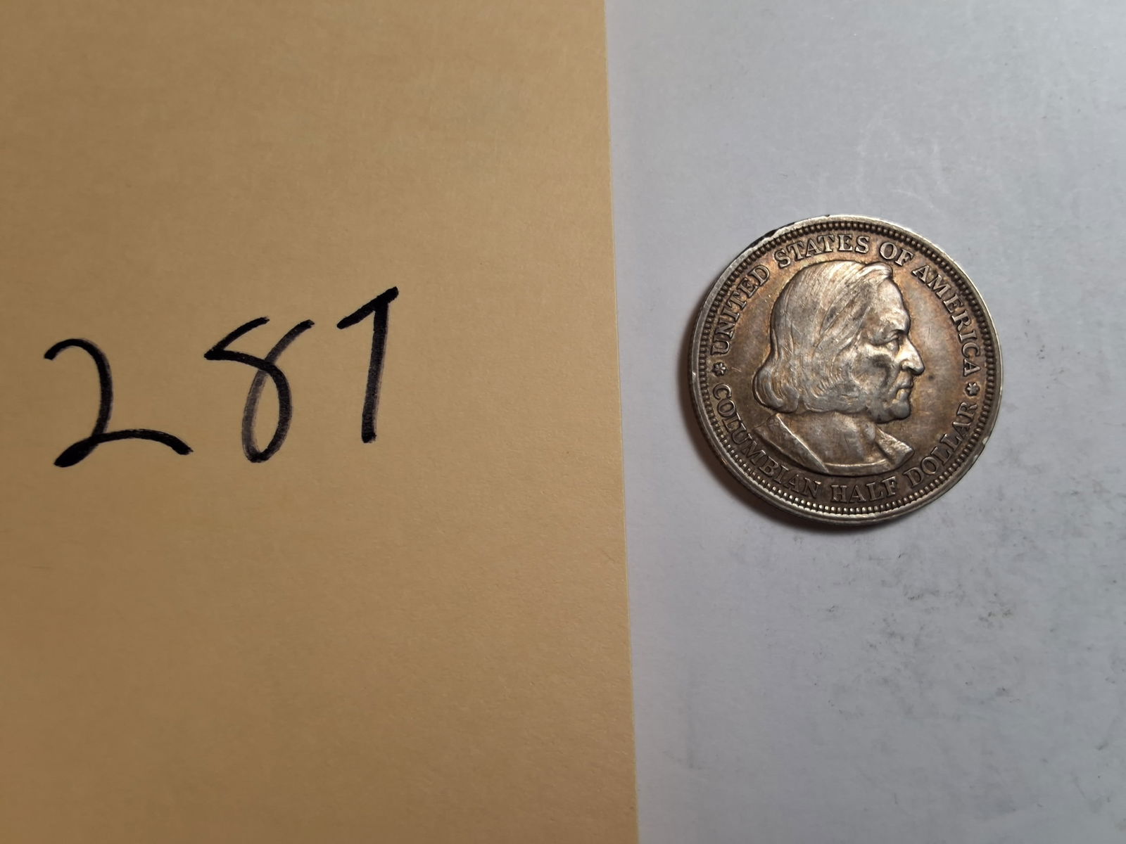 1893 Colombian Expo Silver Commemorative Half Dollar (1 of 3)