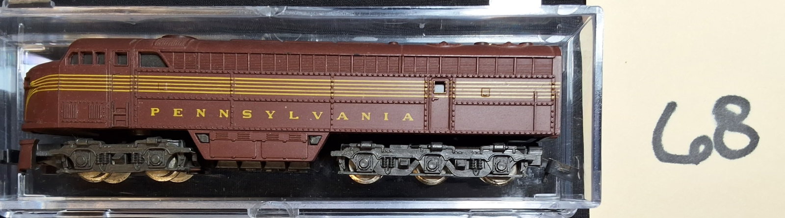 N Scale Pennsylvania Locomotive Atlas Italy: N Scale Pennsylvania Locomotive Atlas Italy Condition All property is sold in "as is" condition and all sales are final. Teel Auctions and its consignor make no representations or warranties, express 