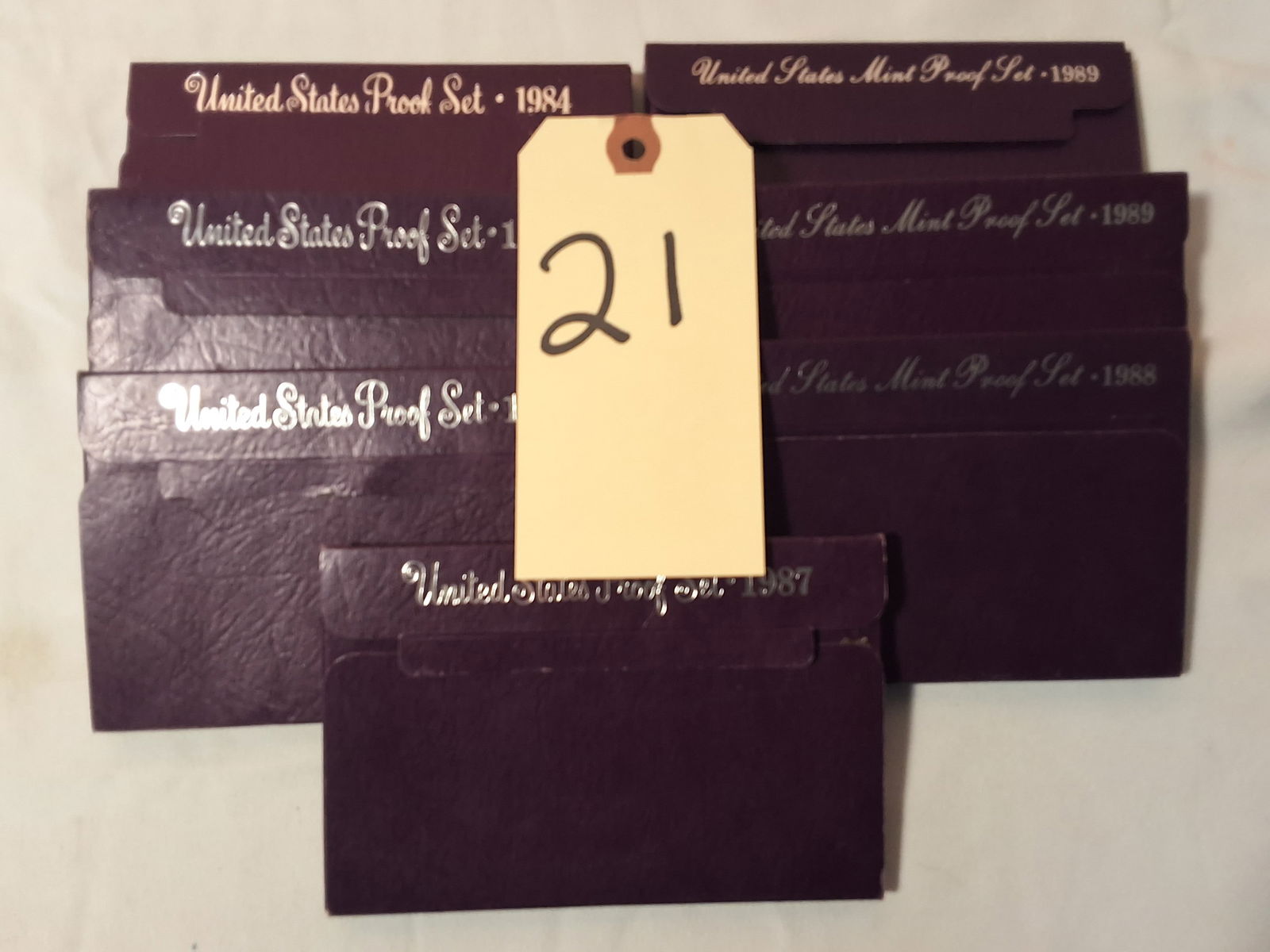 Lot of 7 Mixed Date US Mint Proof Sets (1 of 3)