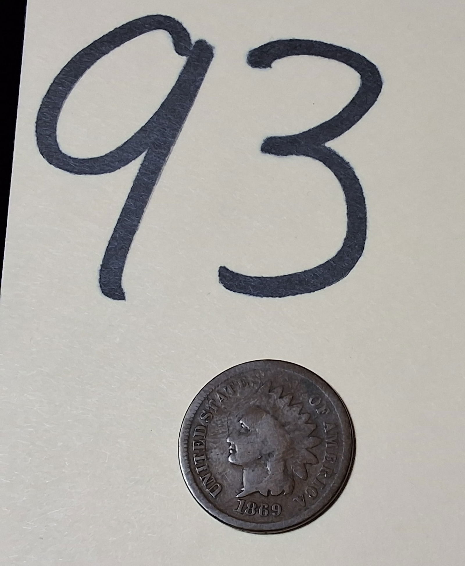 1869 Indian Head Cent 1C (1 of 3)