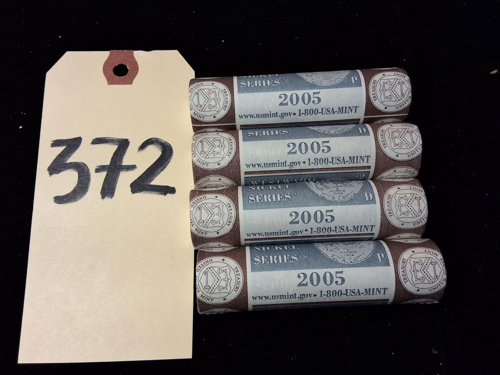 Lot of 4 Mint Rolls Jefferson Nickels 5C Westward Journey UNC (1 of 2)