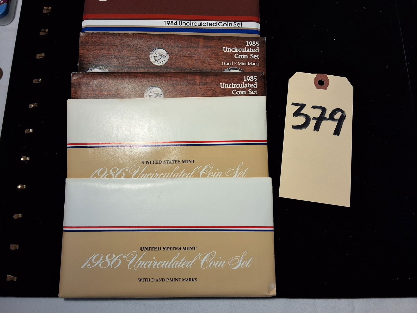 US Mint Sets Lot of 5 - 1984 + 1985 2x + 1986 2x (1 of 2)