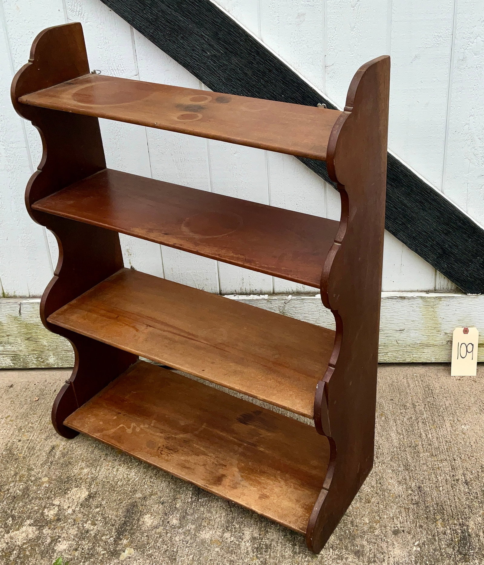CARVED 4 TIER SHELF. (1 of 2)