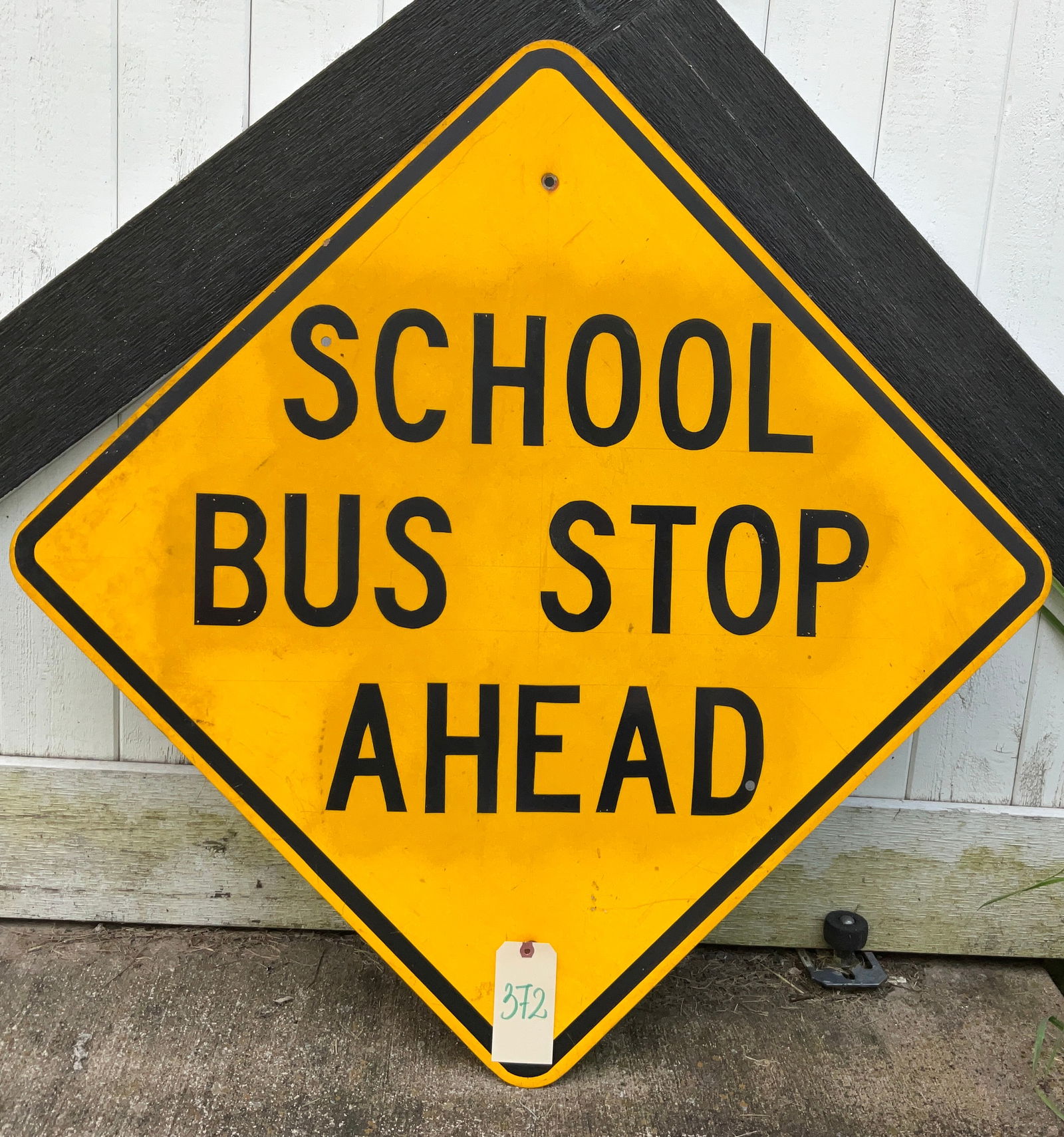DECOMISSIONED SCHOOL BUS STOP AHEAD. (1 of 1)