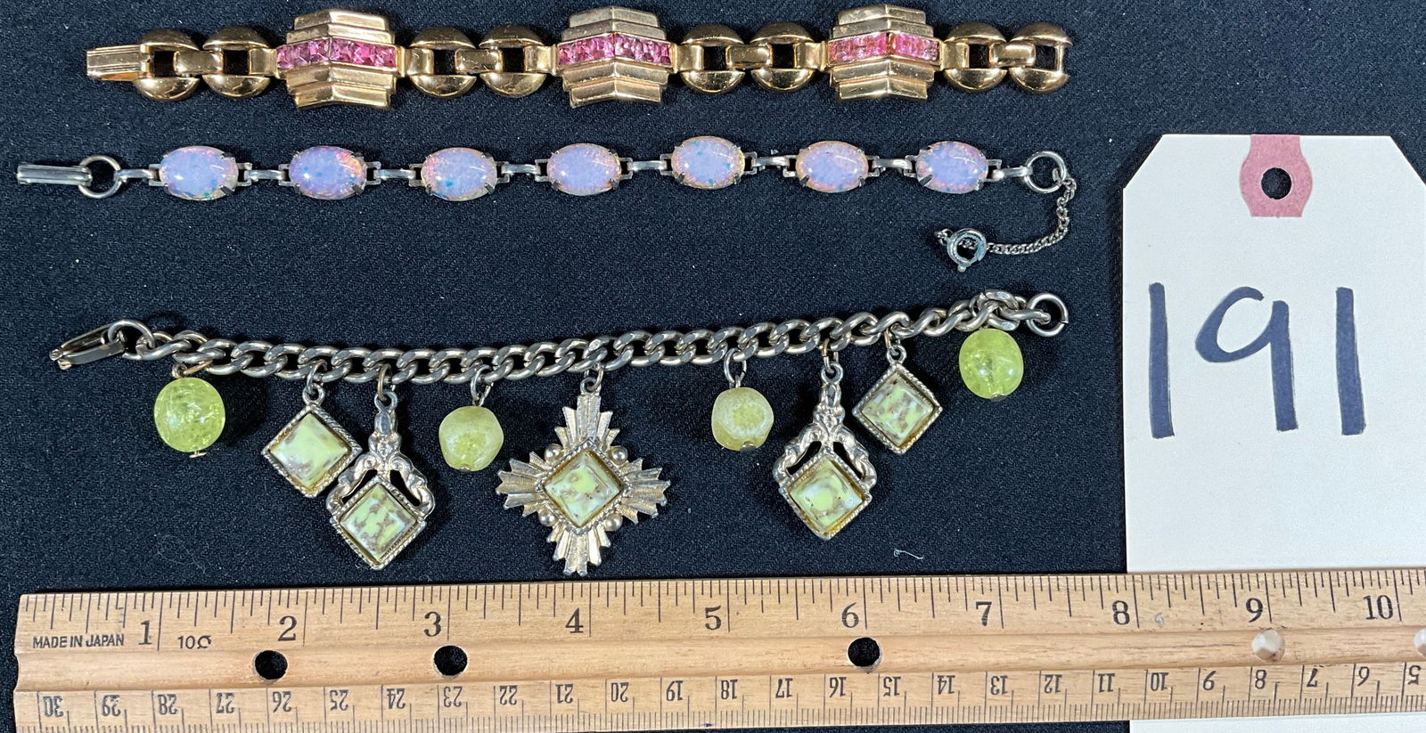 3 PC CORO AND OTHER BRACELETS.: 3 PC CORO AND OTHER BRACELETS. Condition All property is sold in "as is" condition and all sales are final. Teel Auctions and its consignor make no representations or warranties, express or implied, w