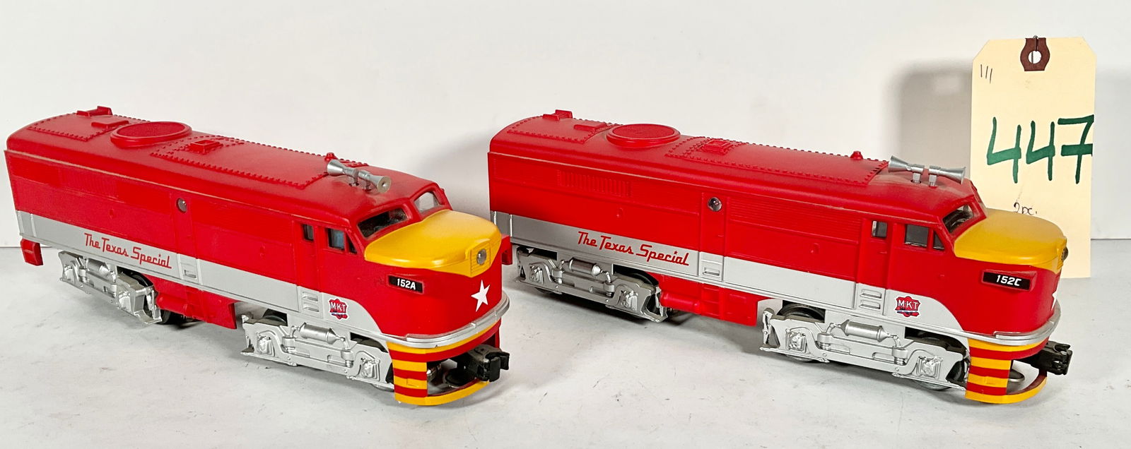 2 PC MKT 152A AND 152C TEXAS SPECIAL POWERED DIESEL ENGINES.: 2 PC MKT 152A AND 152C TEXAS SPECIAL POWERED DIESEL ENGINES. Condition All property is sold in "as is" condition and all sales are final. Teel Auctions and its consignor make no representations or war