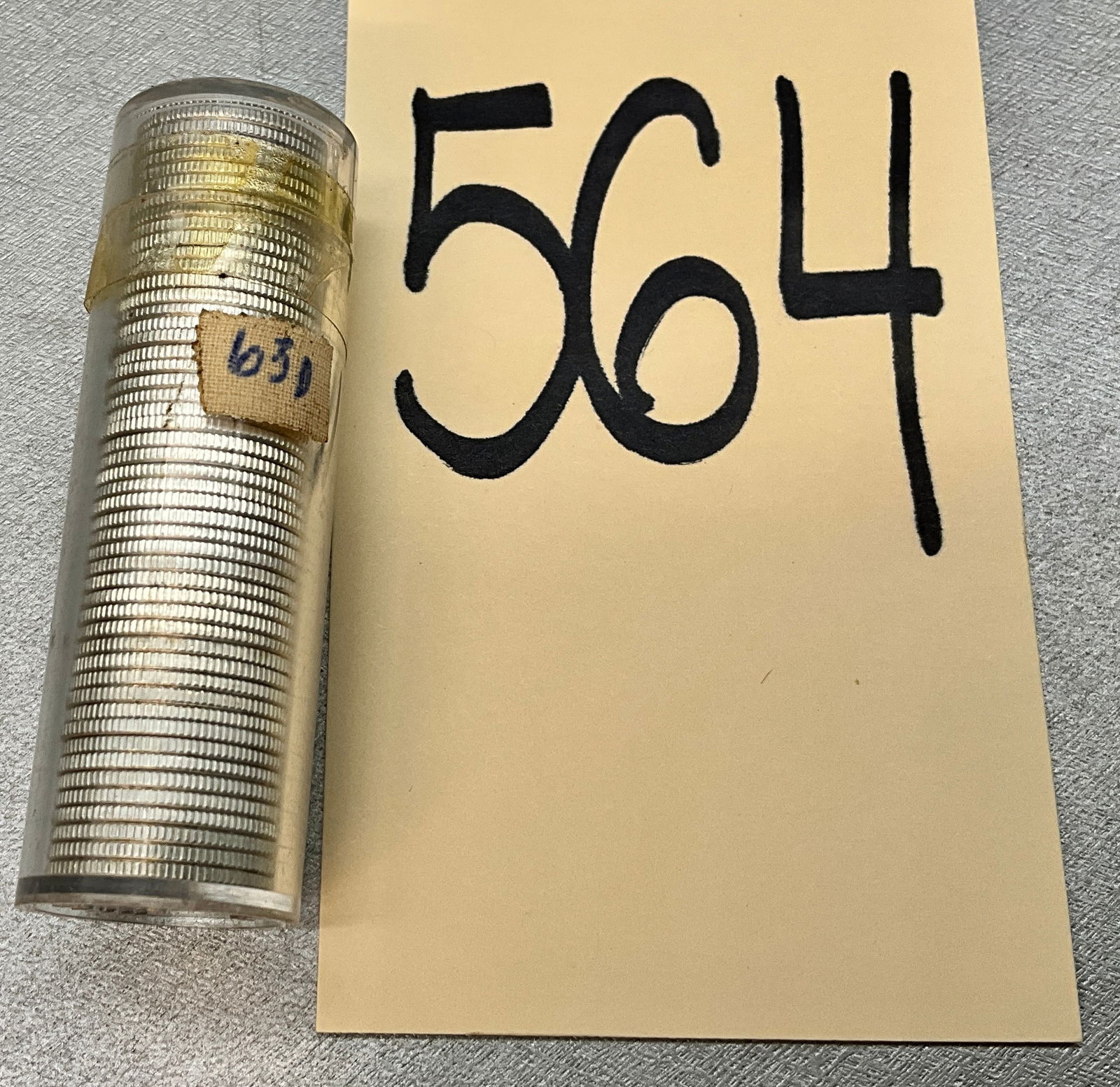 50 Pc 1963-D Silver Dimes. (1 of 3)