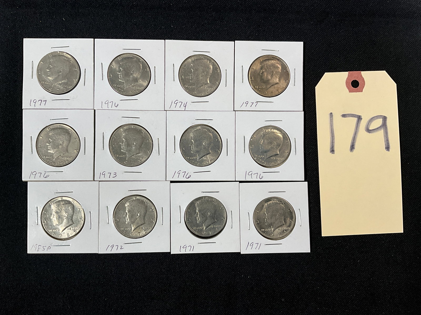 12 PC 1970'S AND 80'S KENNEDY HALF DOLLARS. (1 of 2)