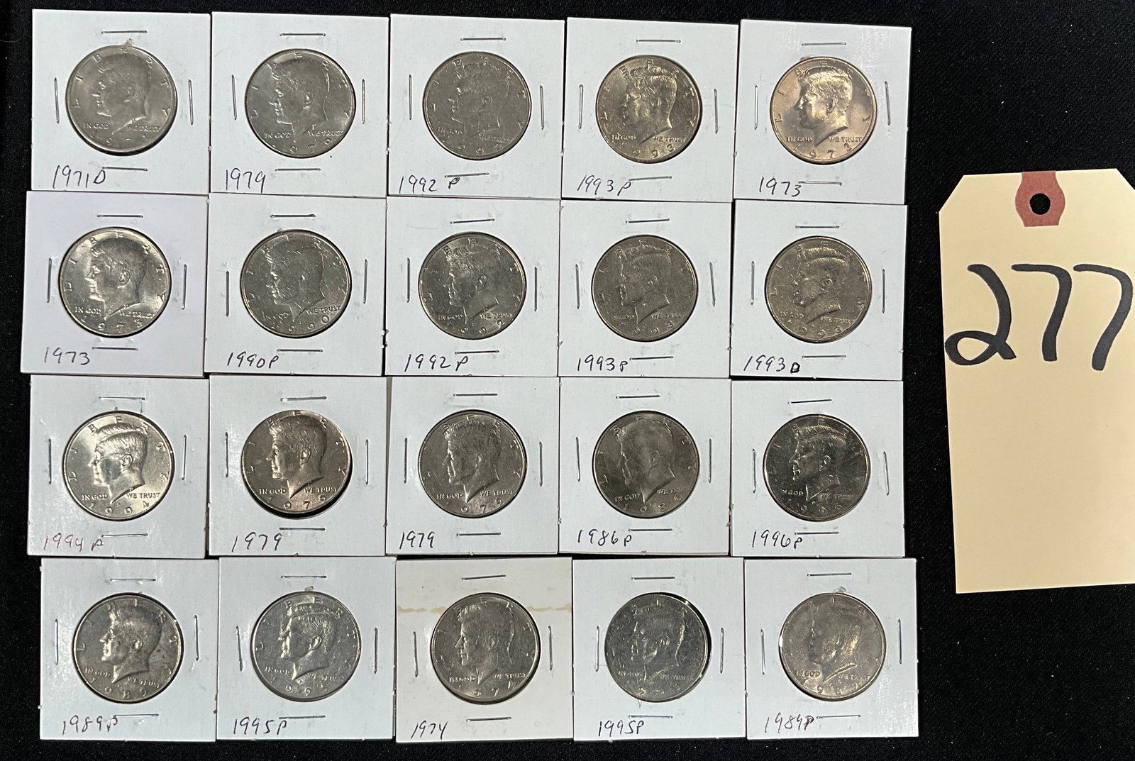 20 PC ASSORTED YEAR KENNEDY HALF DOLLARS. (1 of 2)