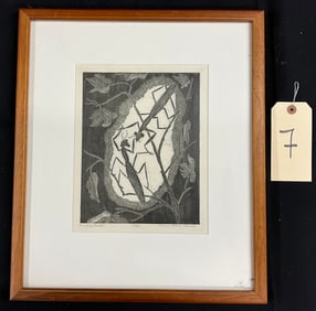 SIGNED ANNE STEELE MARSH LIMITED EDITION ENGRAVING ENTITLED "PRAYING MANTIS"
