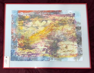 PAT SAN SONCIE WATERCOLOR ENTITLED "ALPHANUMERIC PERPLEXITIES.