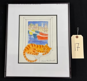 SHARON MACDOUGALL SIGNED WATERCOLOR.