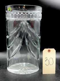 WATERFORD CRYSTAL 12"H HEAVY VASE WITH ORIGINAL TAG.