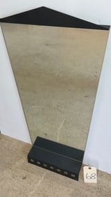 BECKER DESIGNED BDI AL GLASS MODERN WALL MIRROR.