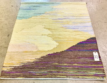 MODERN HAND WOVEN TAPESTRY WITH INITIALS J.N.