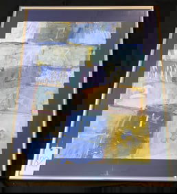 PAT SAN SONCIE SIGNED WATERCOLOR IN FRAME.