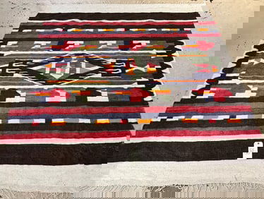 HANDMADE TRIBAL THROW RUG