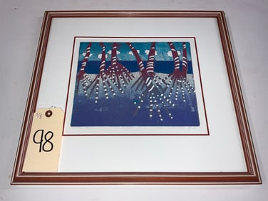 SIGNED KAIMIN HALAS LIMITED EDITION PRINT IN FRAME.