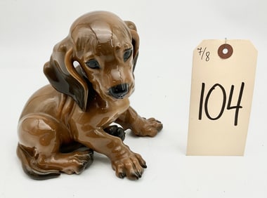 ROSENTHAL GERMANY PORCELAIN PUPPY FIGURINE.