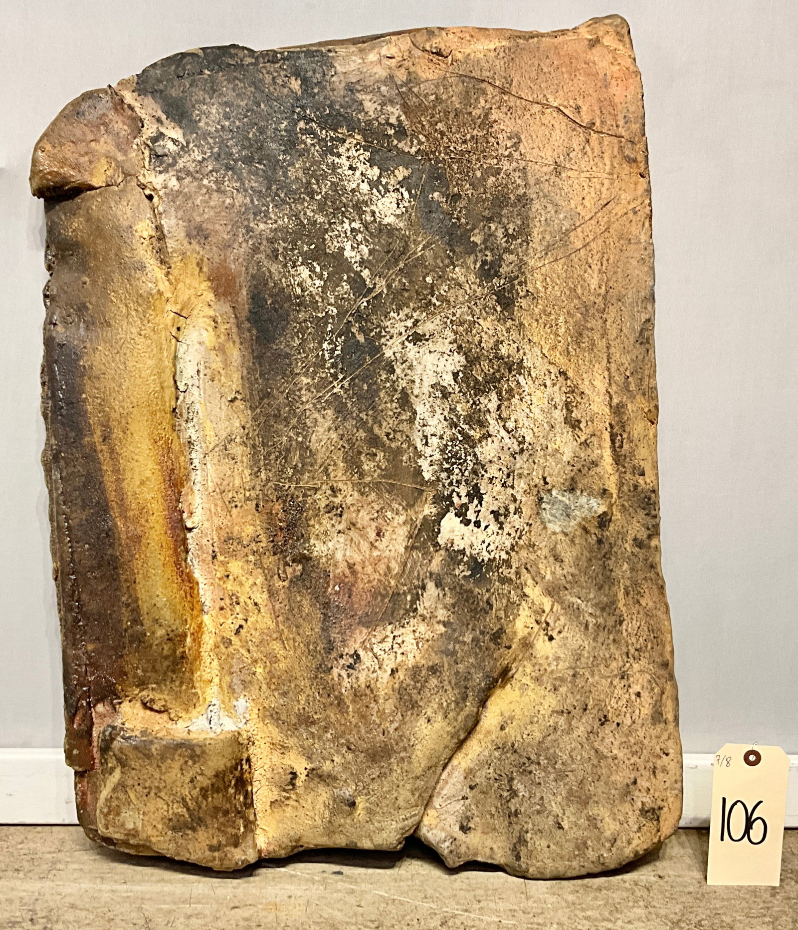 20" X 29" HEAVY RUSTIC ART POTTERY WALL HANGING PLAQUE. (1 of 3)