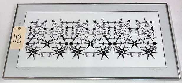 SIGNED MARCIA GUTHRIE SIGNED PAPER CUT ARTWORK IN FRAME ENTITLED "THE HEAVENS".