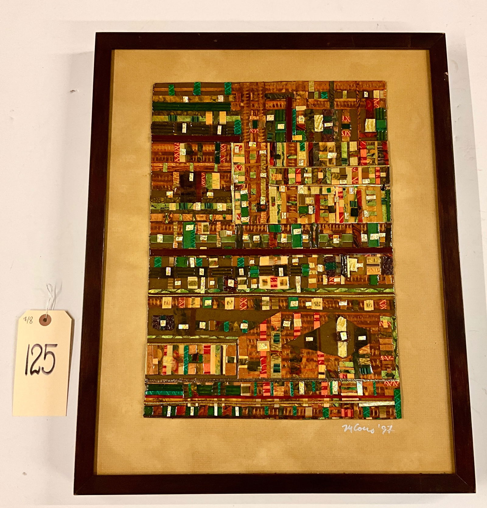 MARIE CORIO SIGNED "CELEBRATION" FRAMED ARTWORK. (1 of 3)