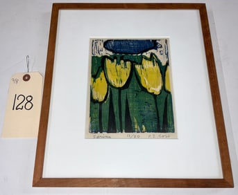 SIGNED PENNY ROSS LIMITED EDITION PRINT ENTITLED "SPRING".